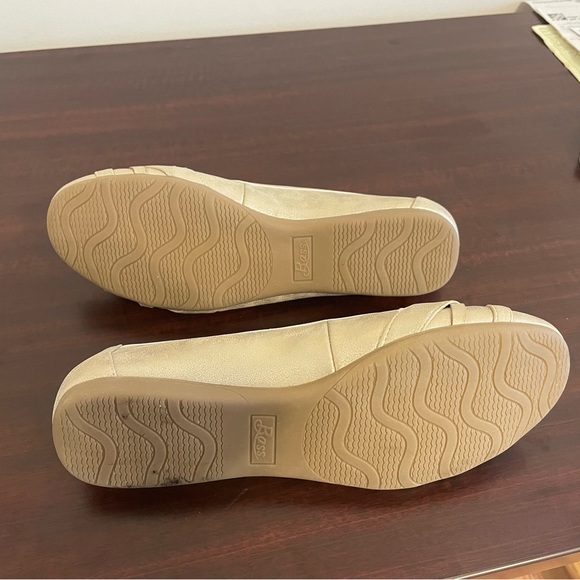 Women’s G.H. Bass Matilda Light Gold Metallic Braided Toe Ballerina Flat - Picture 5 of 7